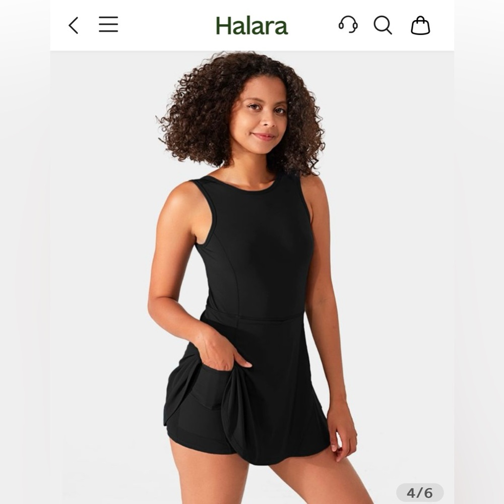 Halara Activewear/Golf/Tennis Dress (black)
